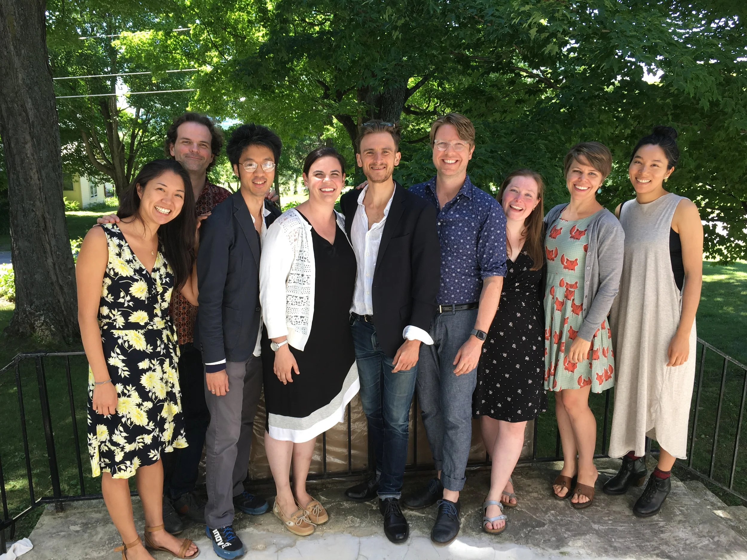 Faculty at Point Counterpoint Session 1 this summer, “The Dream Team.” Everyone is so talented and distinct. I learned so much working and playing with them this year.