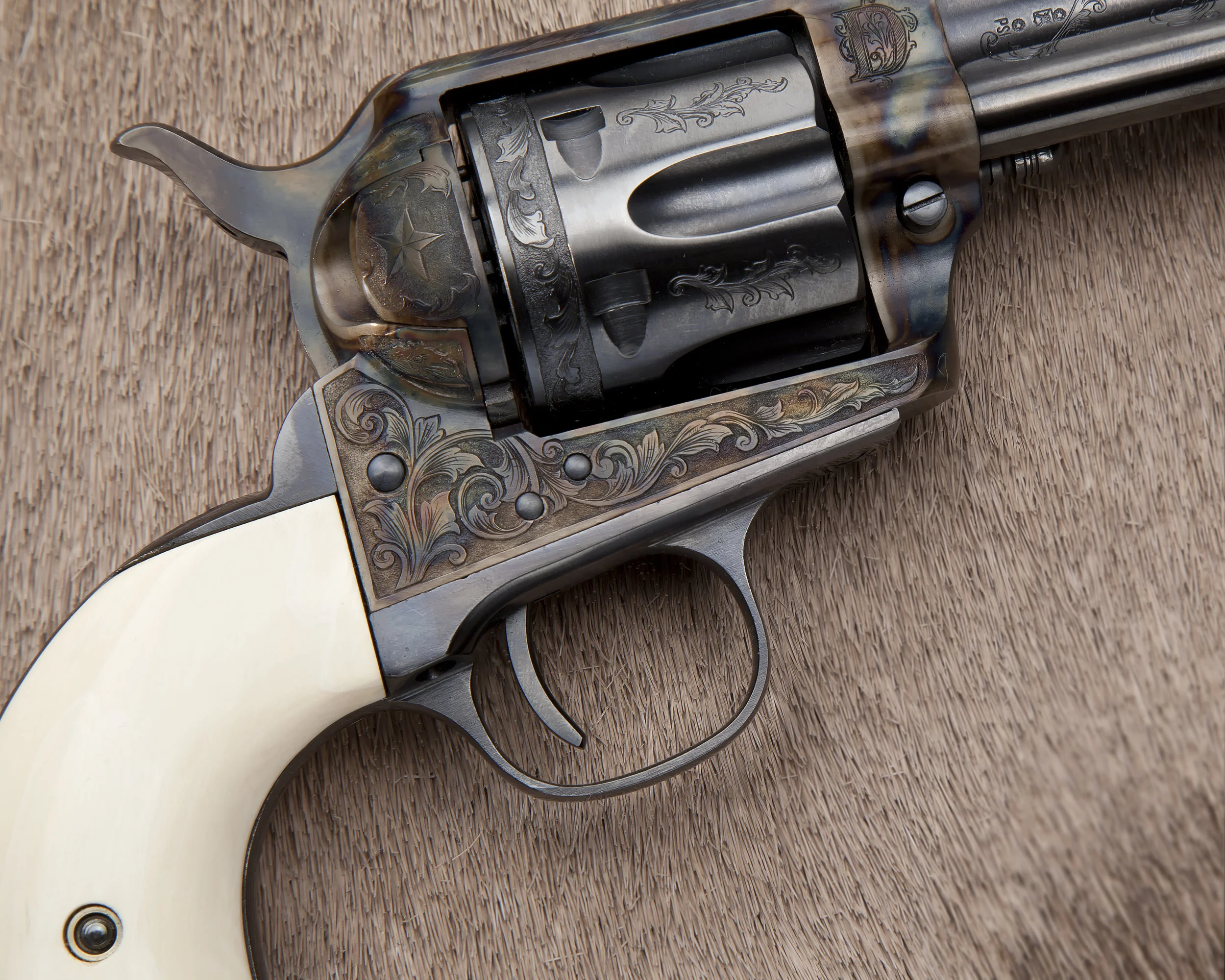 Engraved Uberti Revolver