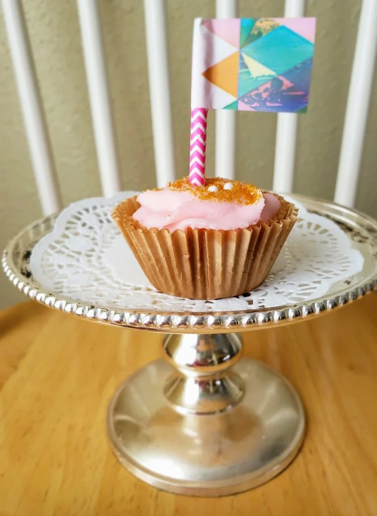 Homemade cupcake toppers