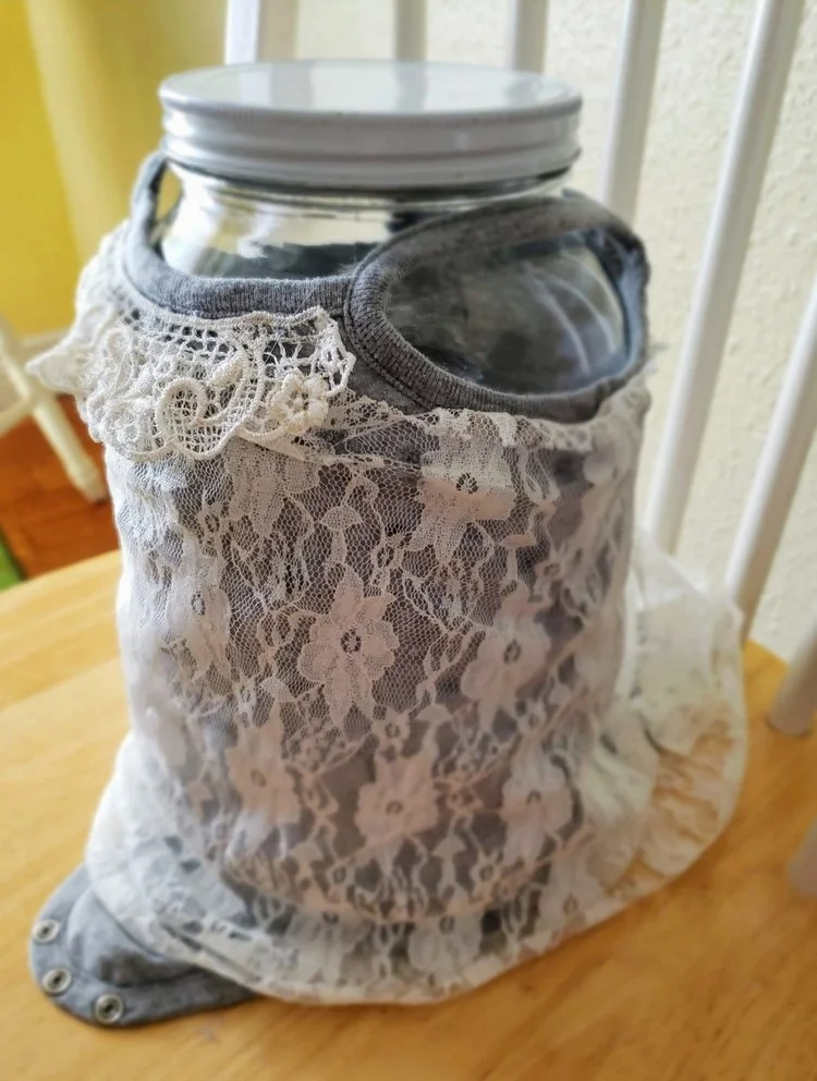 Homemade baby party dress