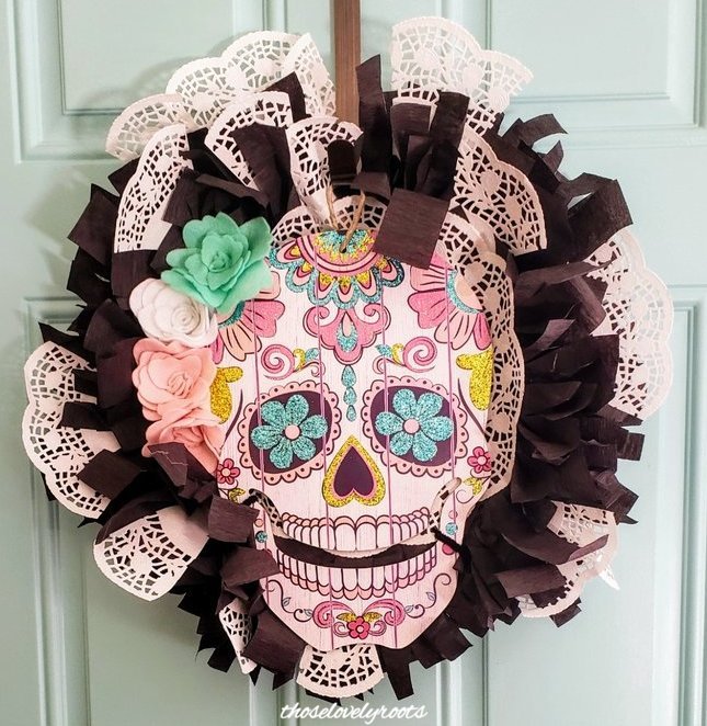 Sugar Skull Wreath