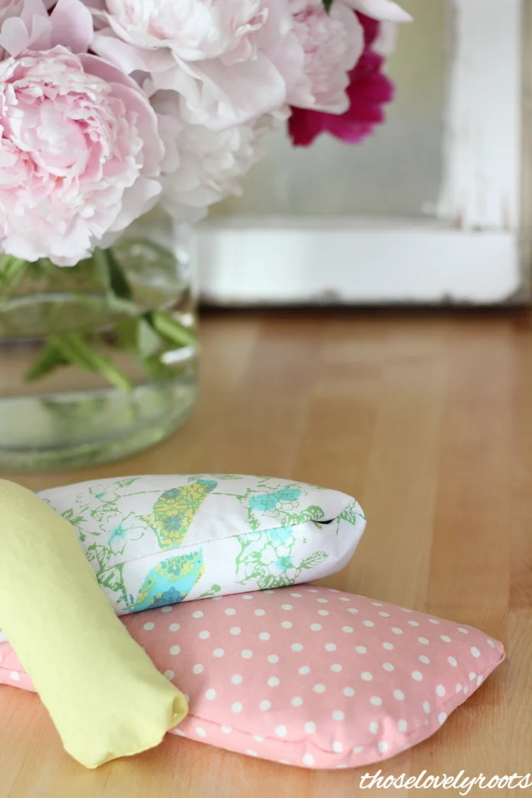 DIY reusable rice heat bags