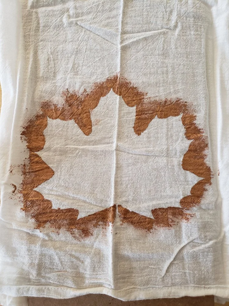 Maple leaf tea towel