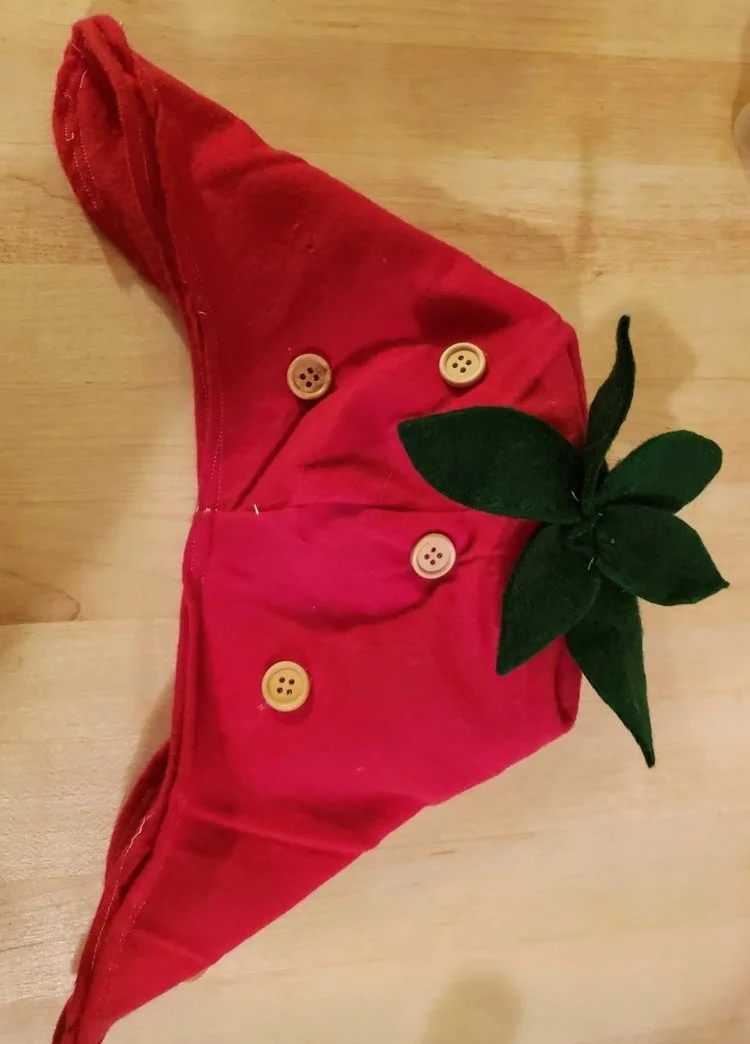 strawberry fleece hat
