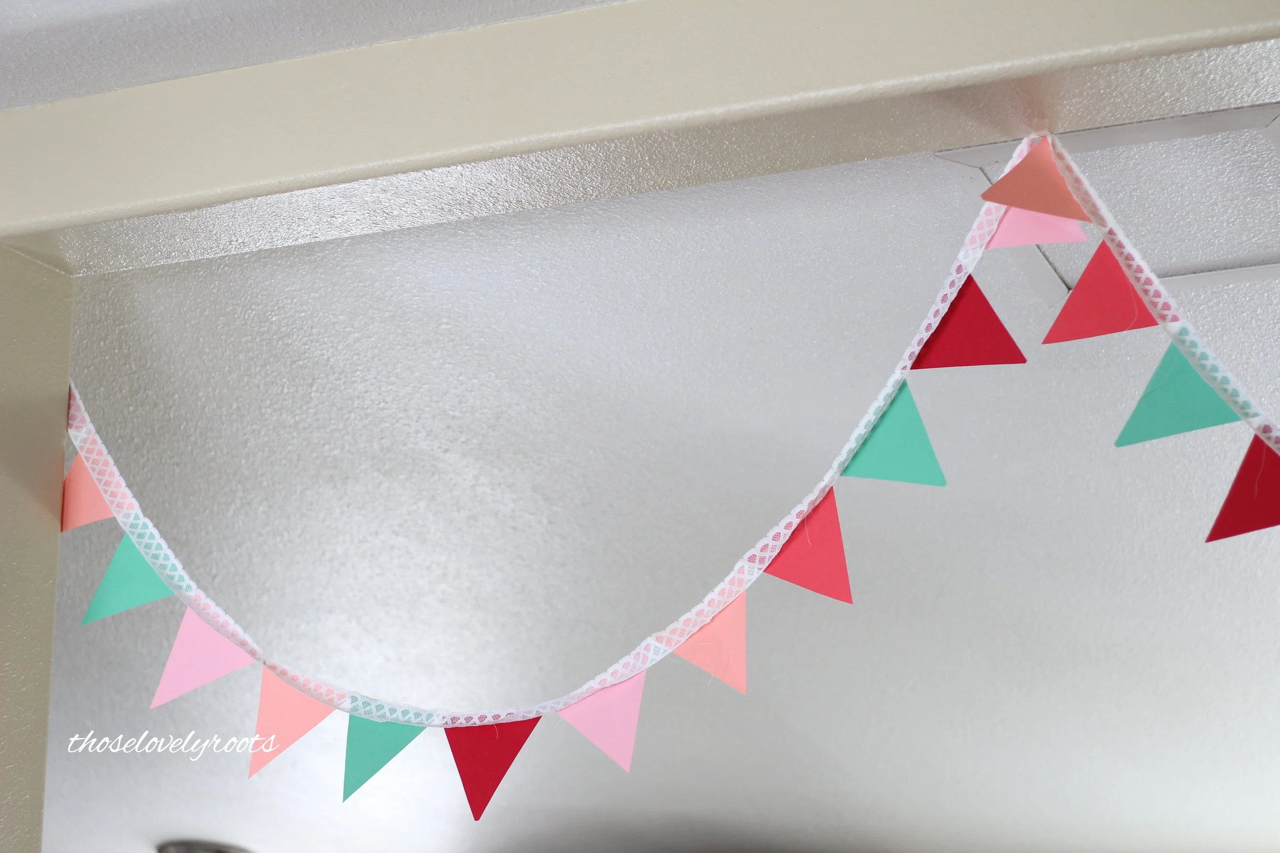 Pastel Valentine Lace Banner