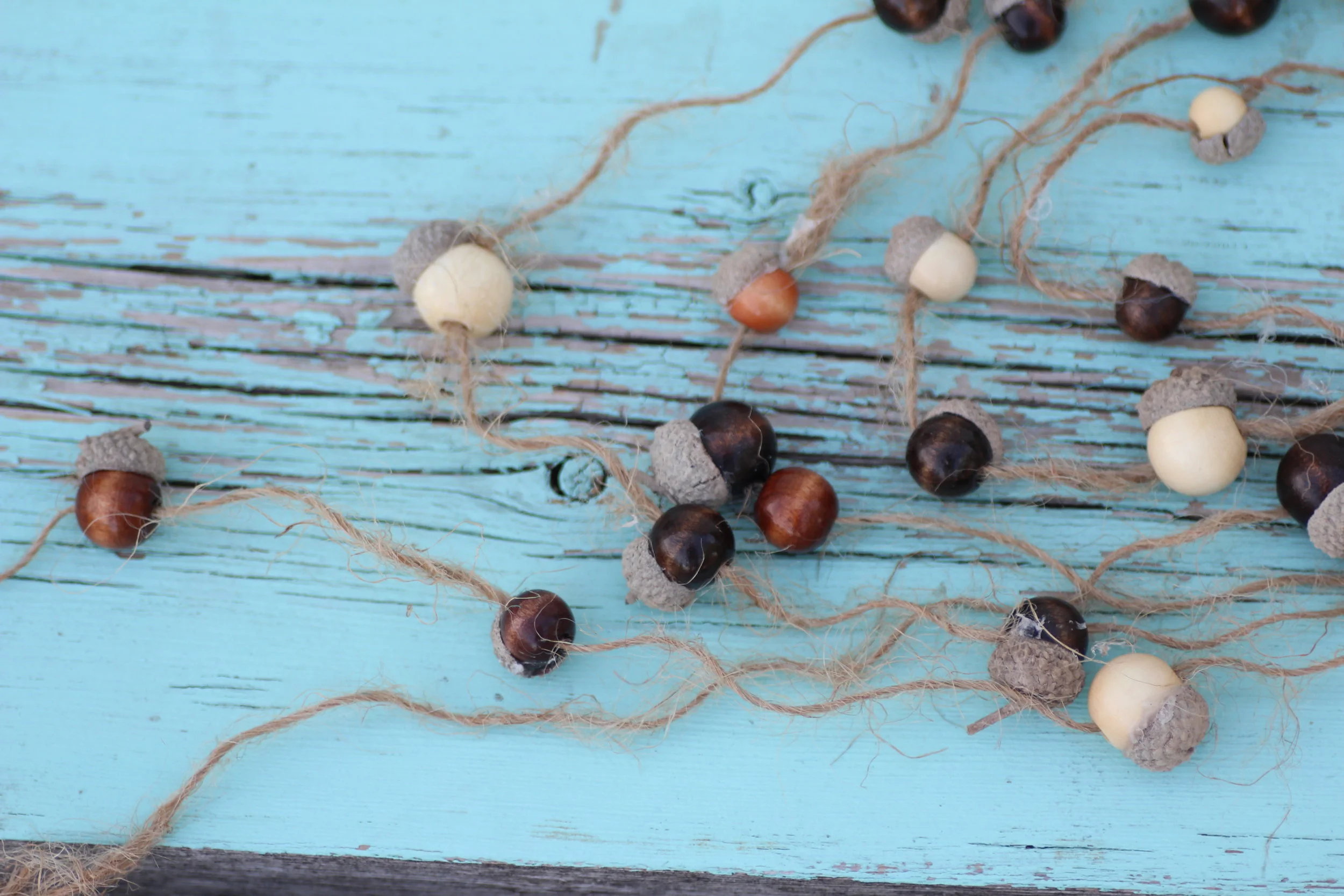 Handmade Acorn Garland