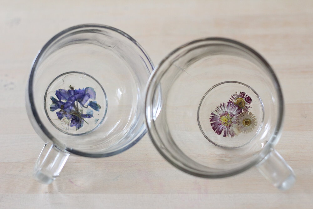 Flower resin tea cups — those lovely roots