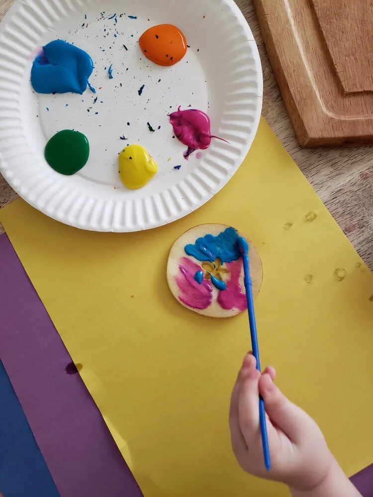 toddler fruit art!