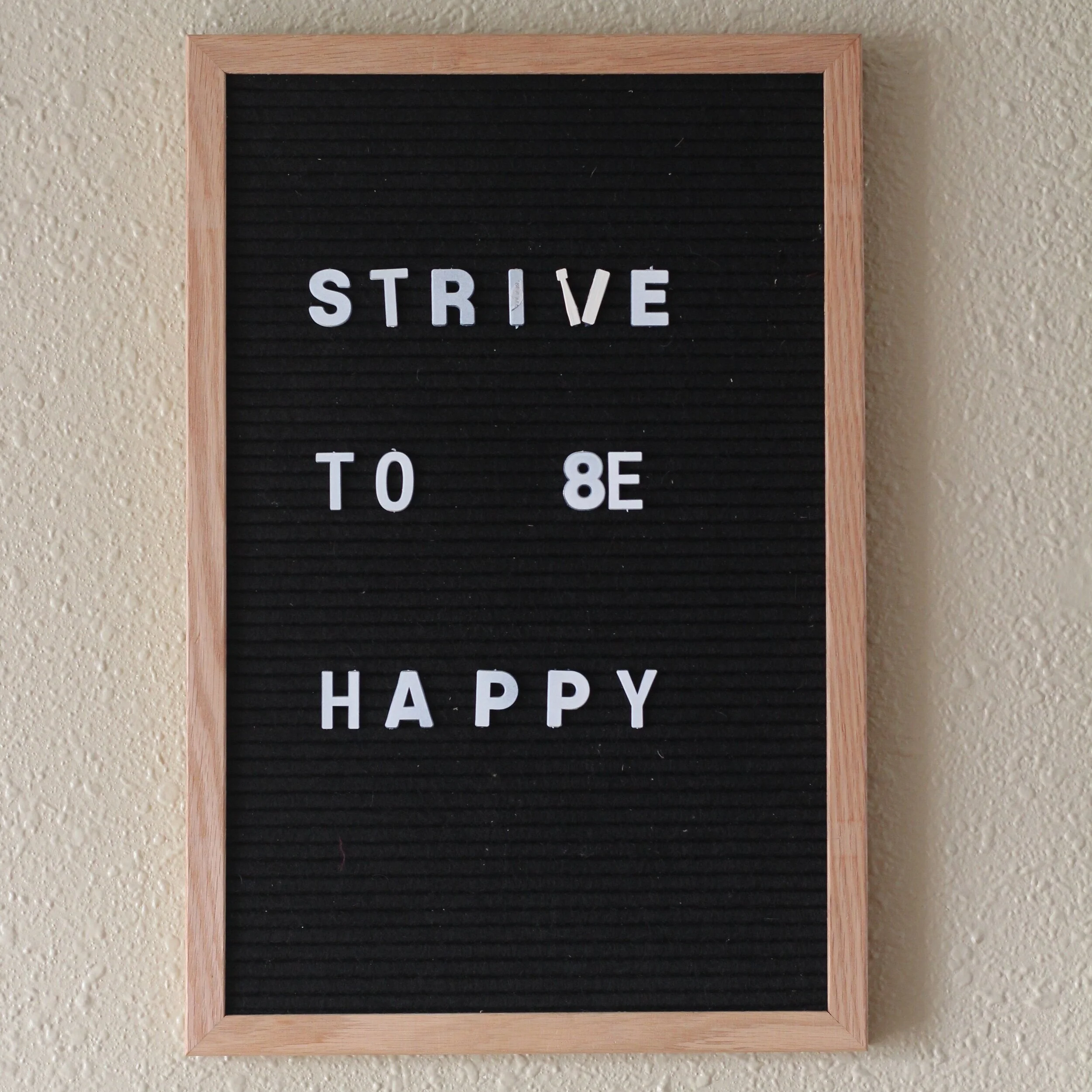 happiness striven