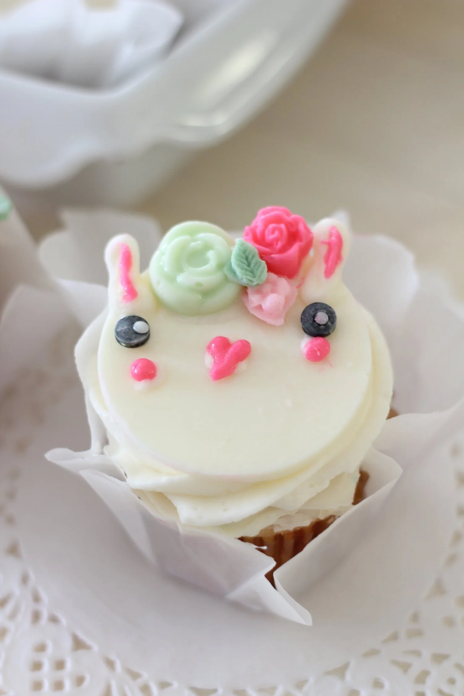 Bunny cupcakes for a six a year old!