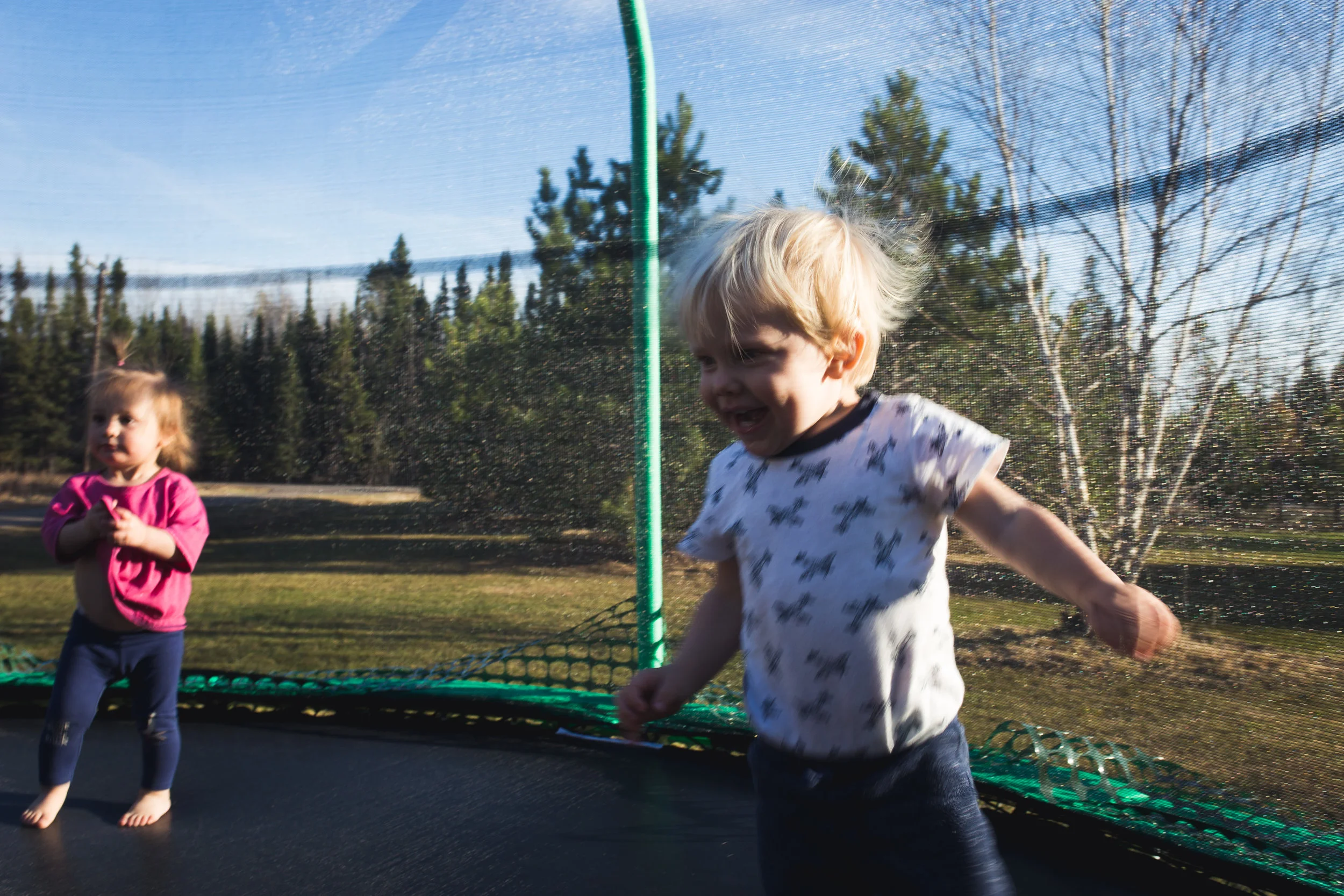 TG loving life on the trampoline with is cousin Coco Mae! The air was crisp, the sun was shining and being surrounded by family felt so right!