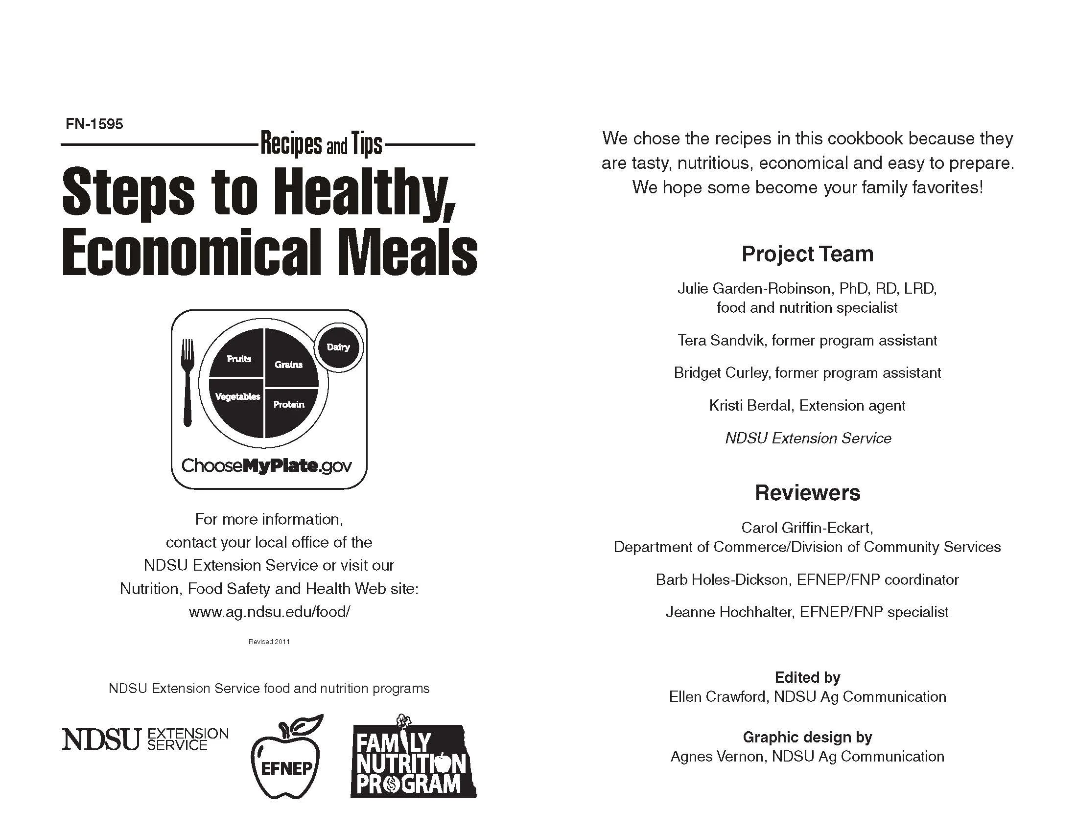 Steps to Healthy, Economical Meals