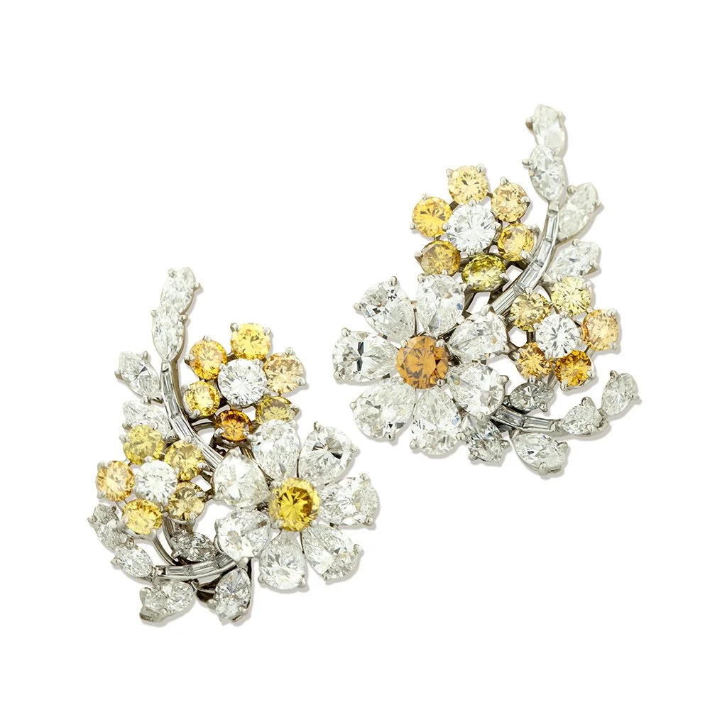 7401 - Diamond Flower Spray Earrings by Bulgari Lo.jpg