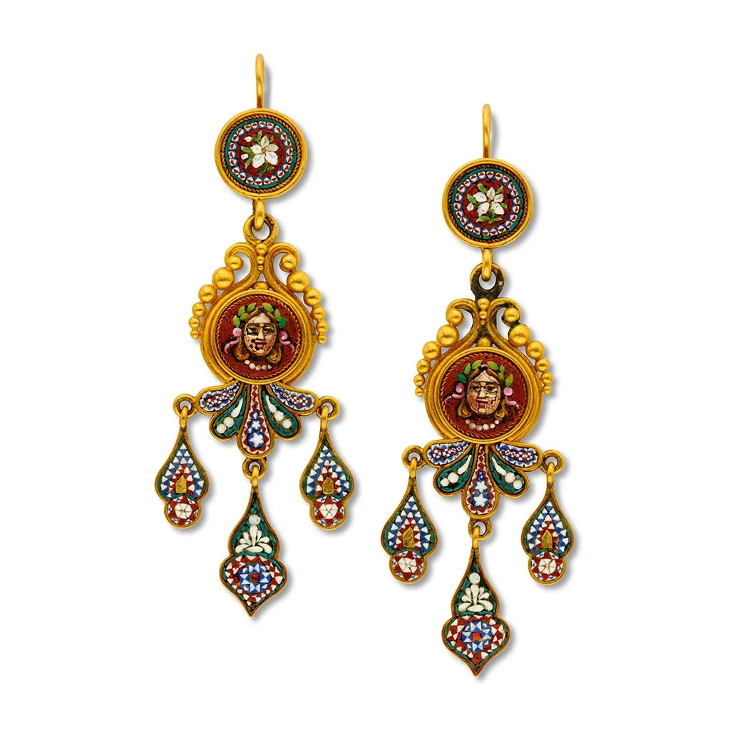 6685 - Antique Micromosaic Girandole Earrings Web.jpg