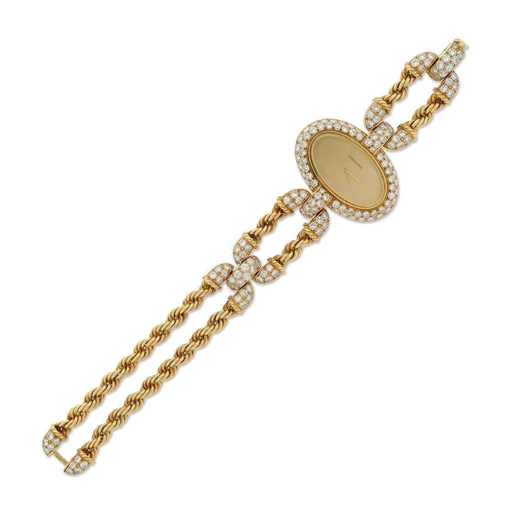 Gold and Diamond Watch by Boucheron, Paris circa 1970