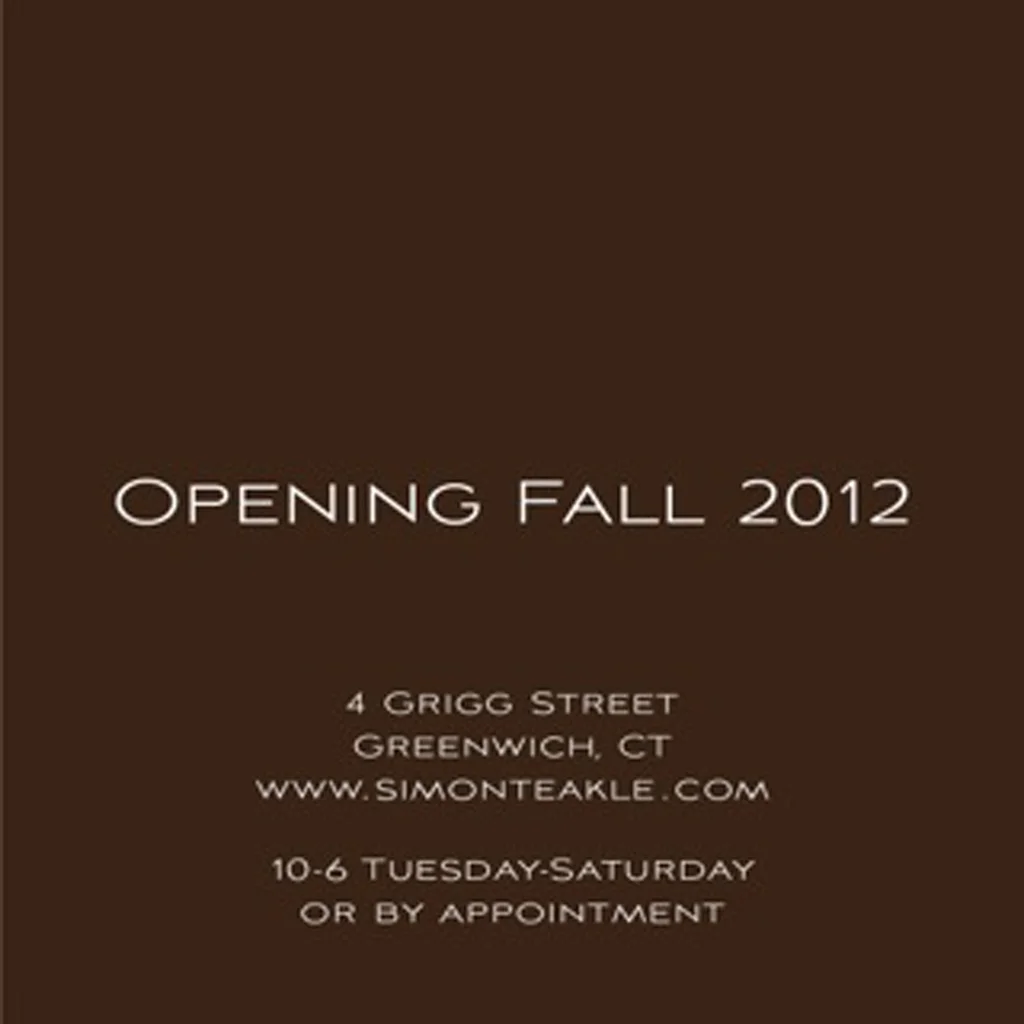 Simon Teakle Opening Fall 2012