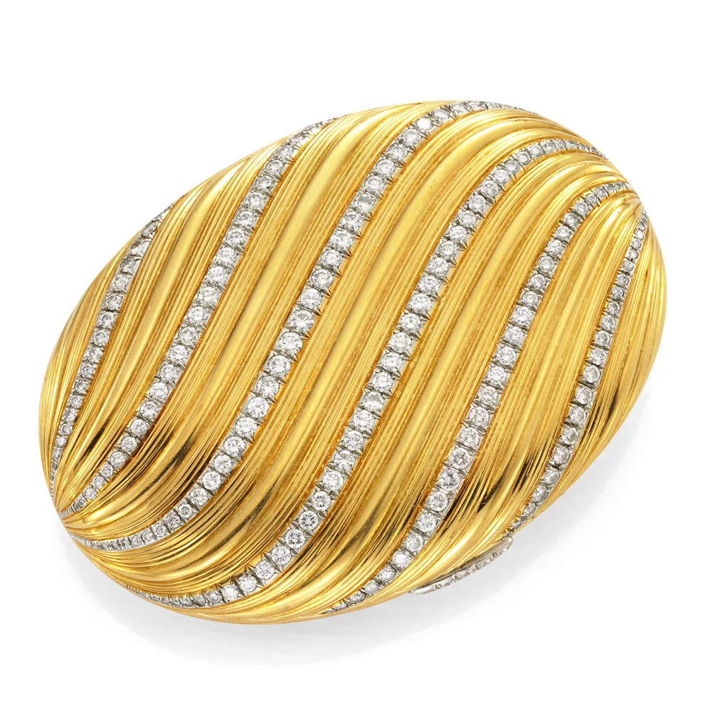 Gold and diamond vanity case by Bulgari, circa 1970