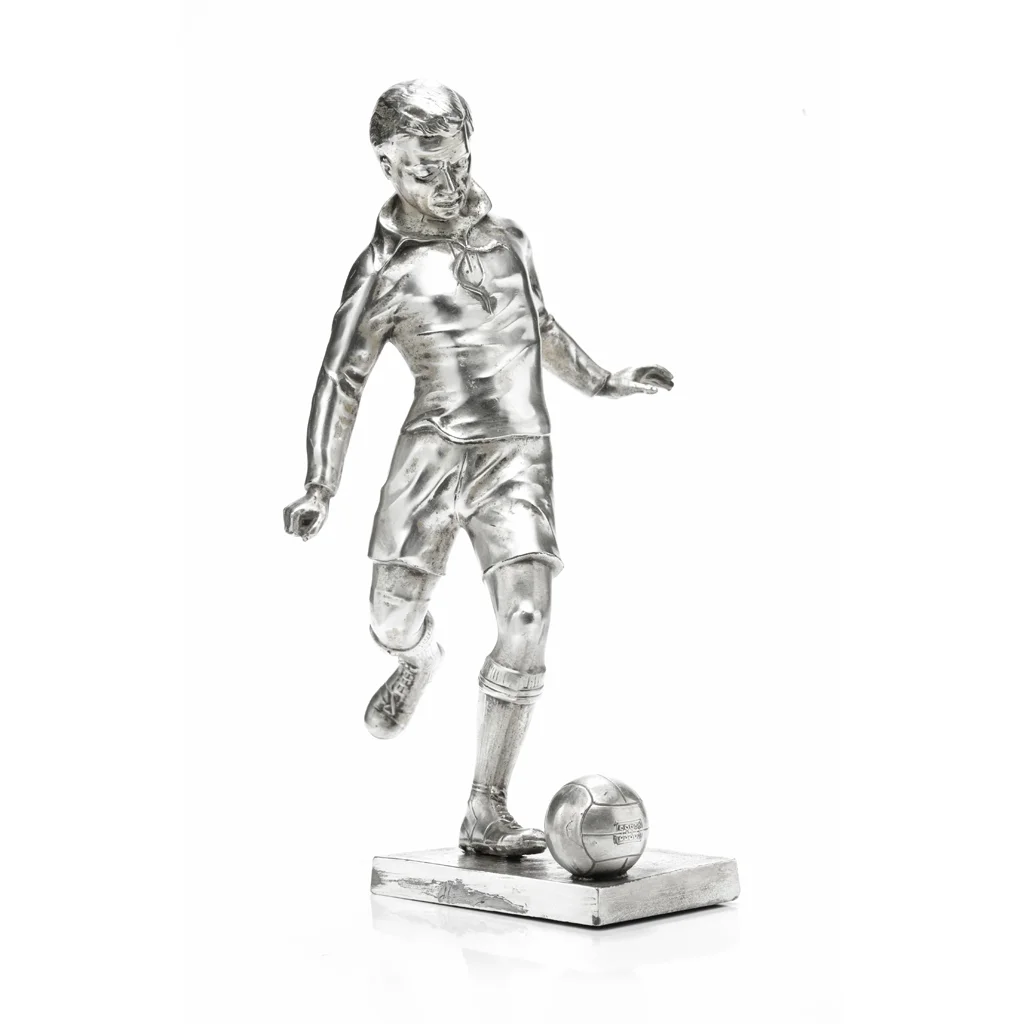 Art Deco silver statue, circa 1935