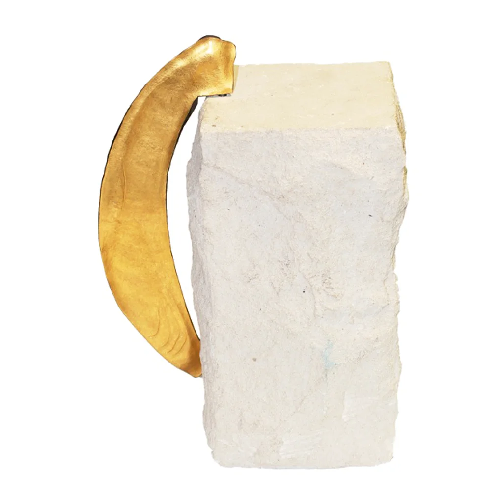 Steel and gold angle by Daniel Brush, circa 1997