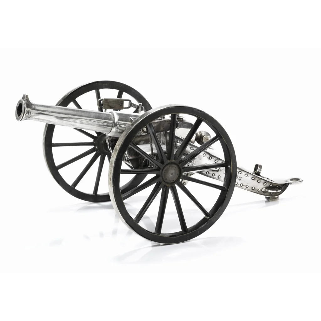 Antique silver cigar lamp by Henry Stuart Brown, London 1892