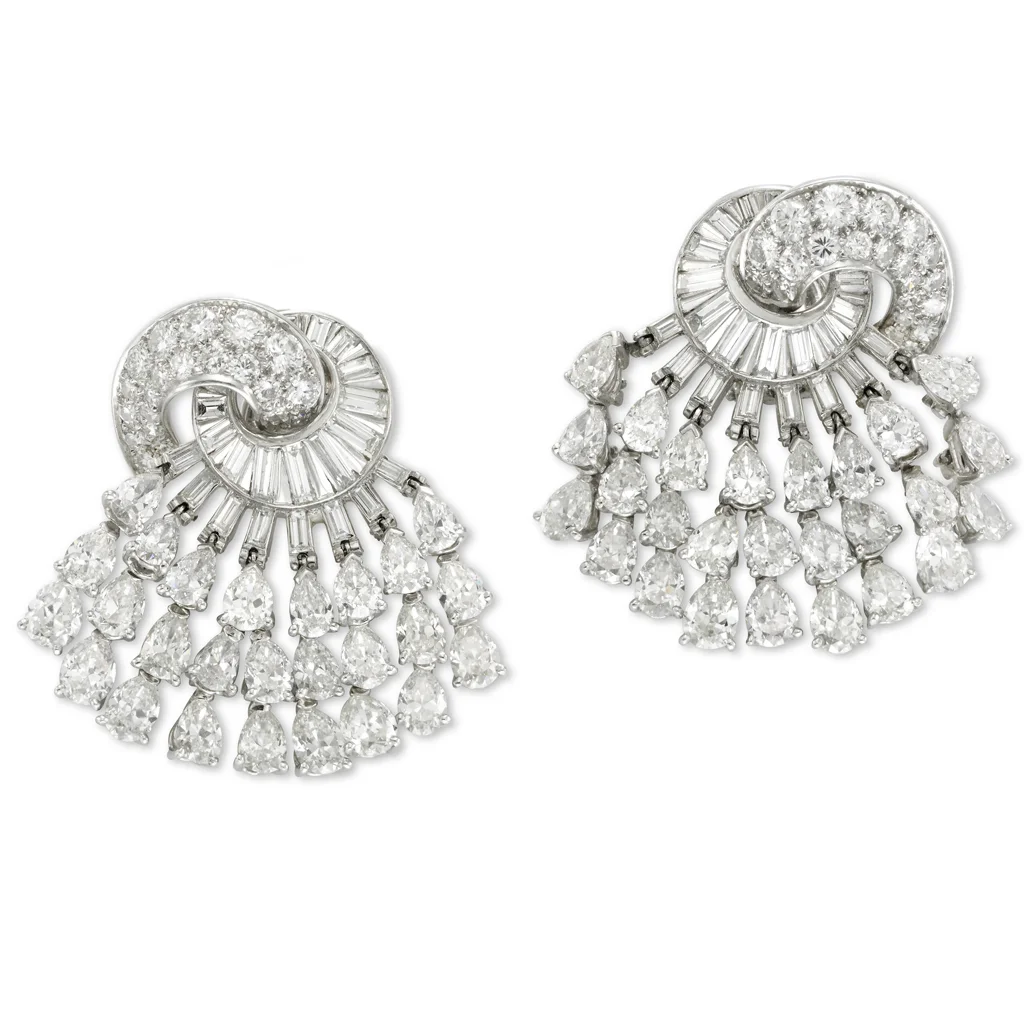 Diamond Earrings, circa 1960