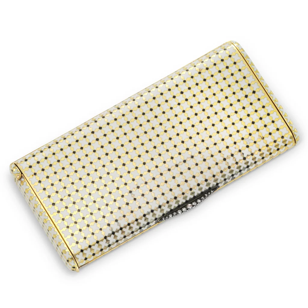 Gold and enamel cigarette case by Cartier, circa 1920