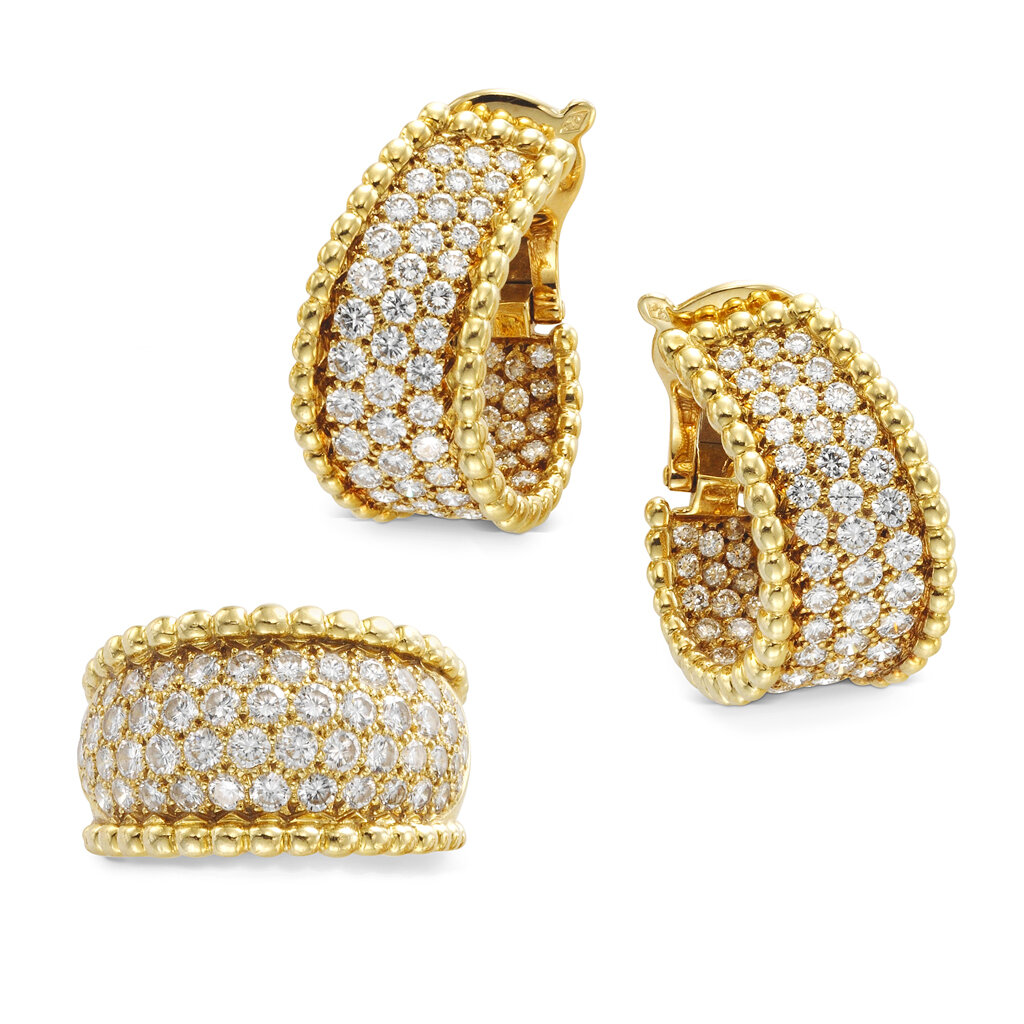 'Perlée' Earrings &amp; Ring by Van Cleef &amp; Arpels, c. 1980