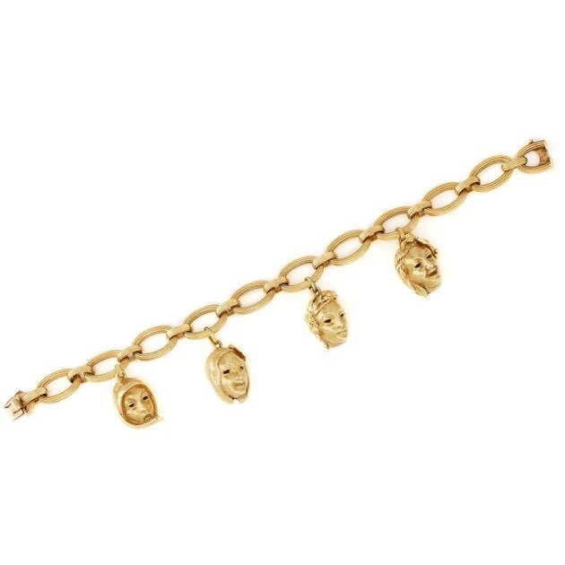 18kt gold charm bracelet by Buccellati
