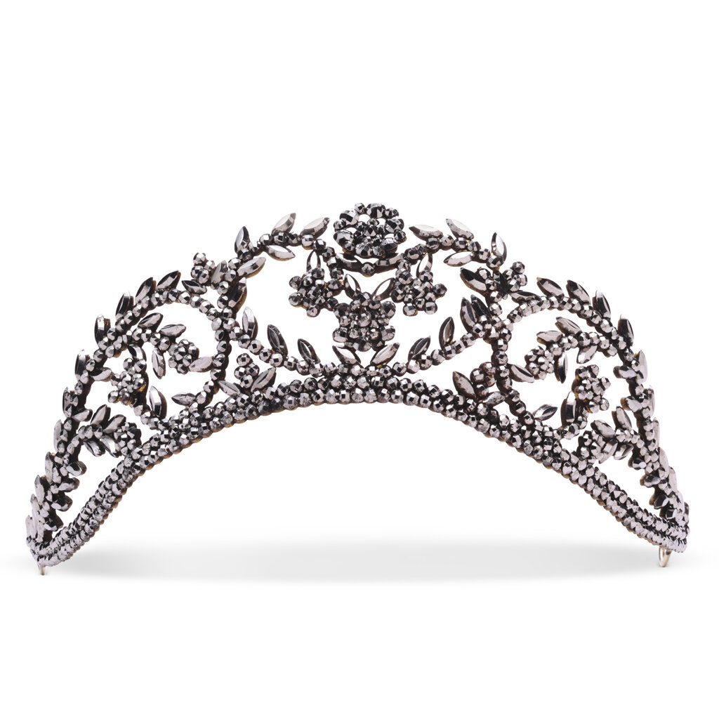 Antique Cut Steel Tiara, Circa 1800