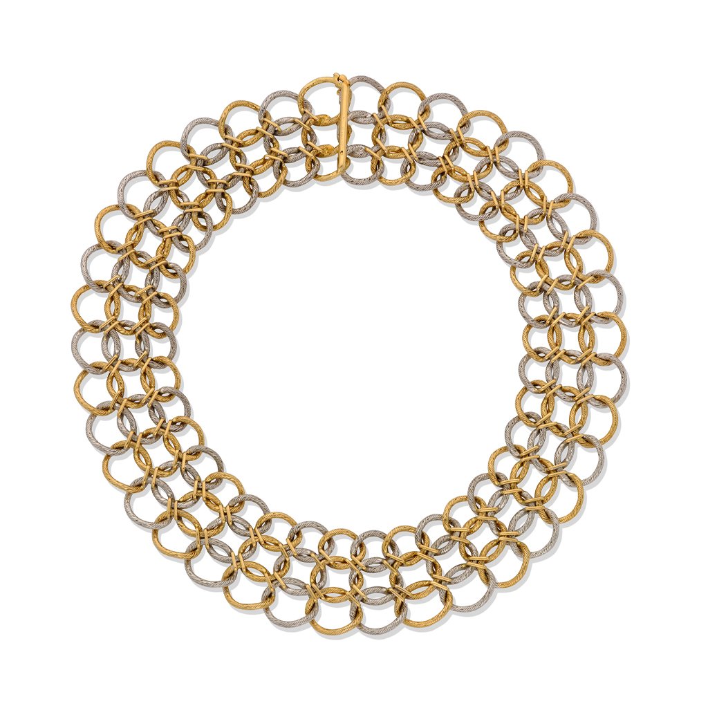 Two Tone Collar Necklace by Georges Lenfant