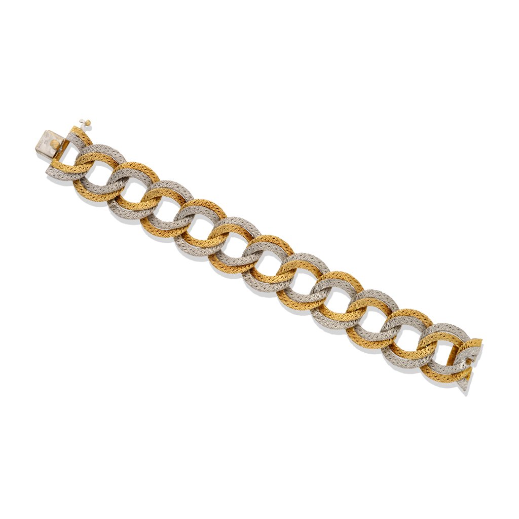 Two Tone Gold Bracelet by Georges Lenfant