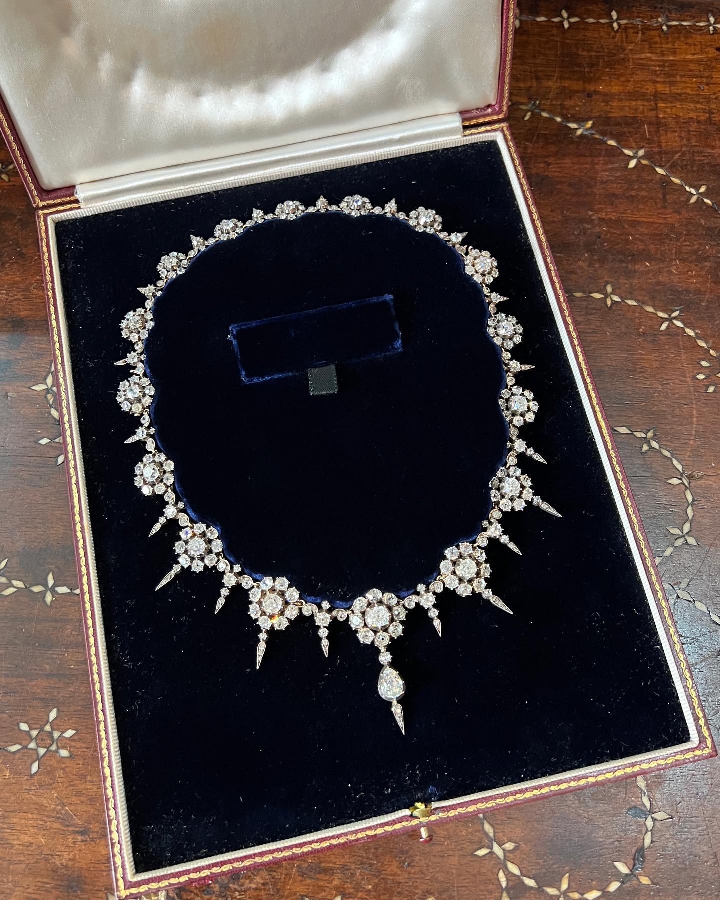 Antique Diamond Convertible Necklace, English circa 1870 — Simon Teakle