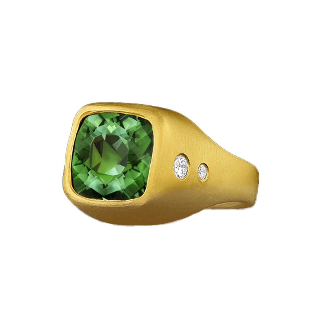 Tourmaline Single Stone Ring by Loren Nicole