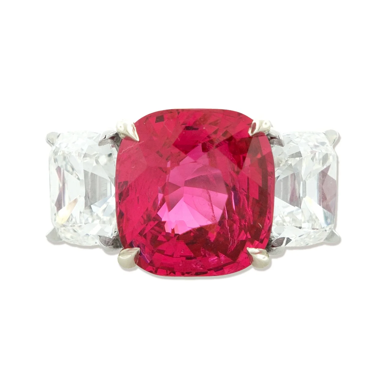 Cushion Shaped "Mahenge" Spinel Ring