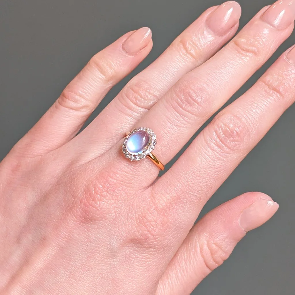 6749 - Antique Moonstone and Diamond Cluster Ring Model.jpg