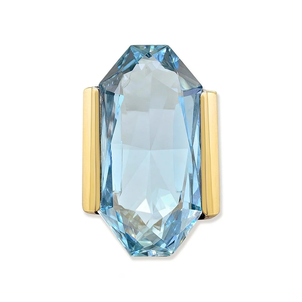 Art Deco Aquamarine Ring, French circa 1935