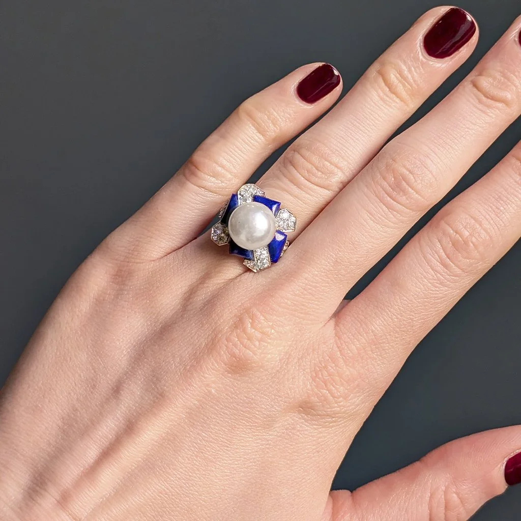 4001 - Art Deco Natural Pearl Ring Model.jpg