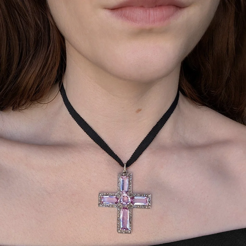 7151 - Antique Pink Topaz Cross Pendant Model.jpg
