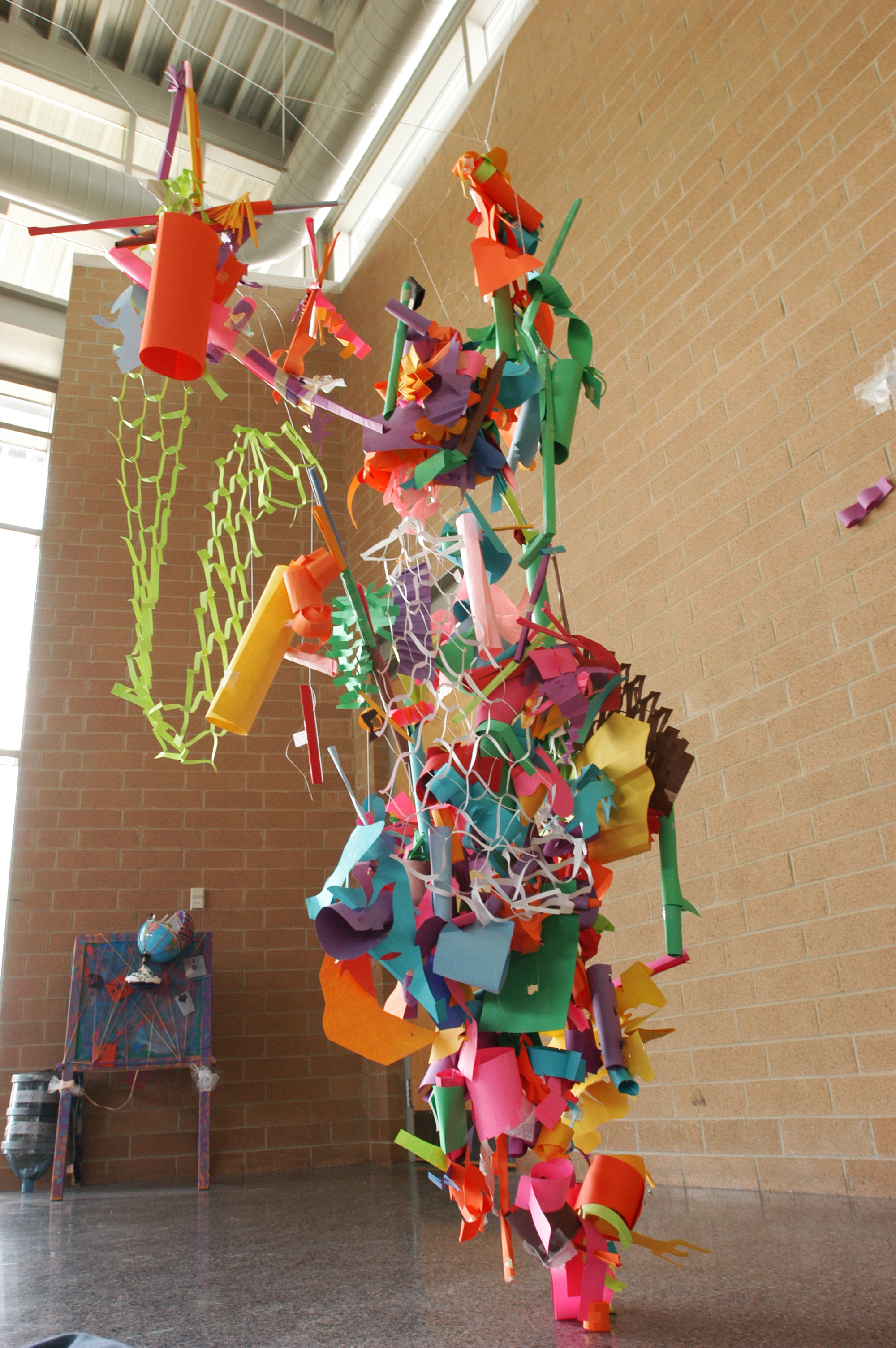 Paper sculpture project collective.