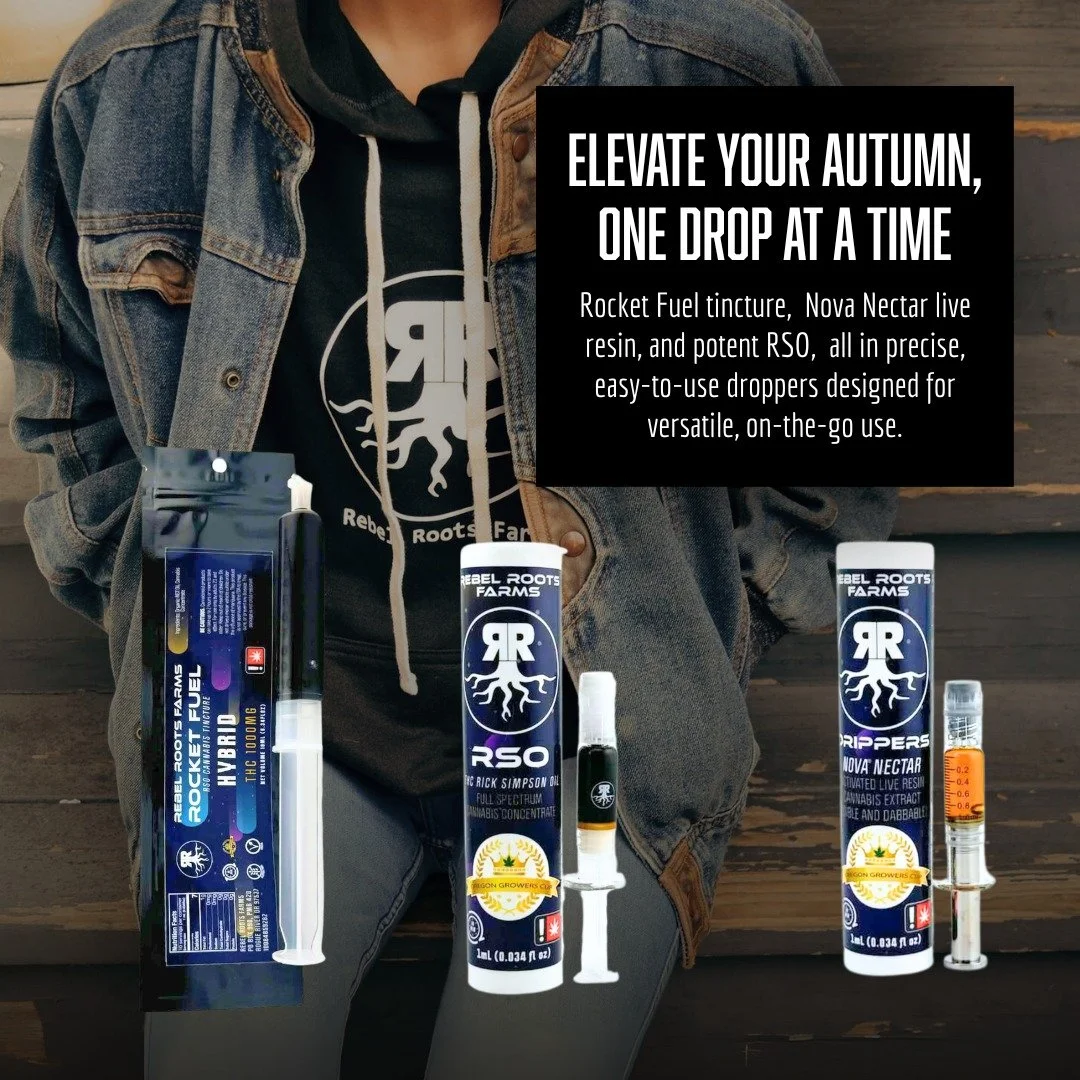 Fall vibes 🍂

#cannabiscommunity #rebelrootsfarms #rso 

**Not for sale. For use by adults 21+ years of age and older only. Keep out of reach of children. Do not operate a vehicle or machinery under the influence. Be Safe and Responsible.**