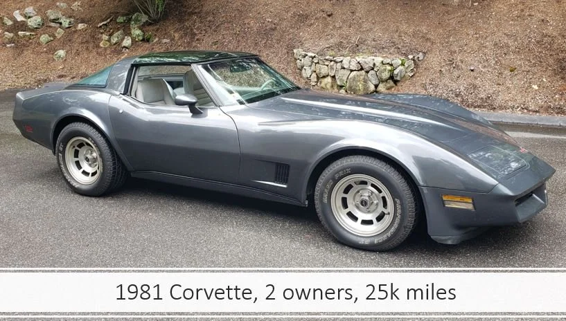 1981 Corvette - SURVIVOR - 2 owners, 25k original miles, 350/auto
