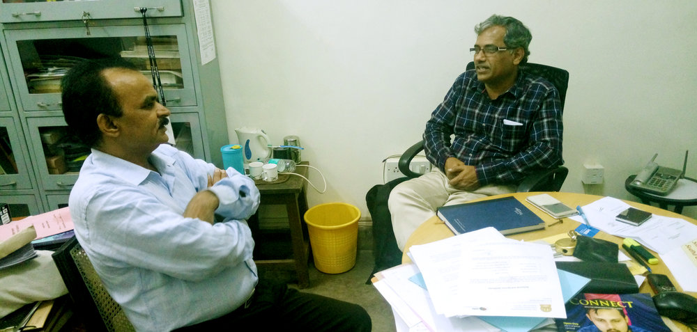 Ranganathaiah S. met Prof AGR at his office on 12th of October 2016