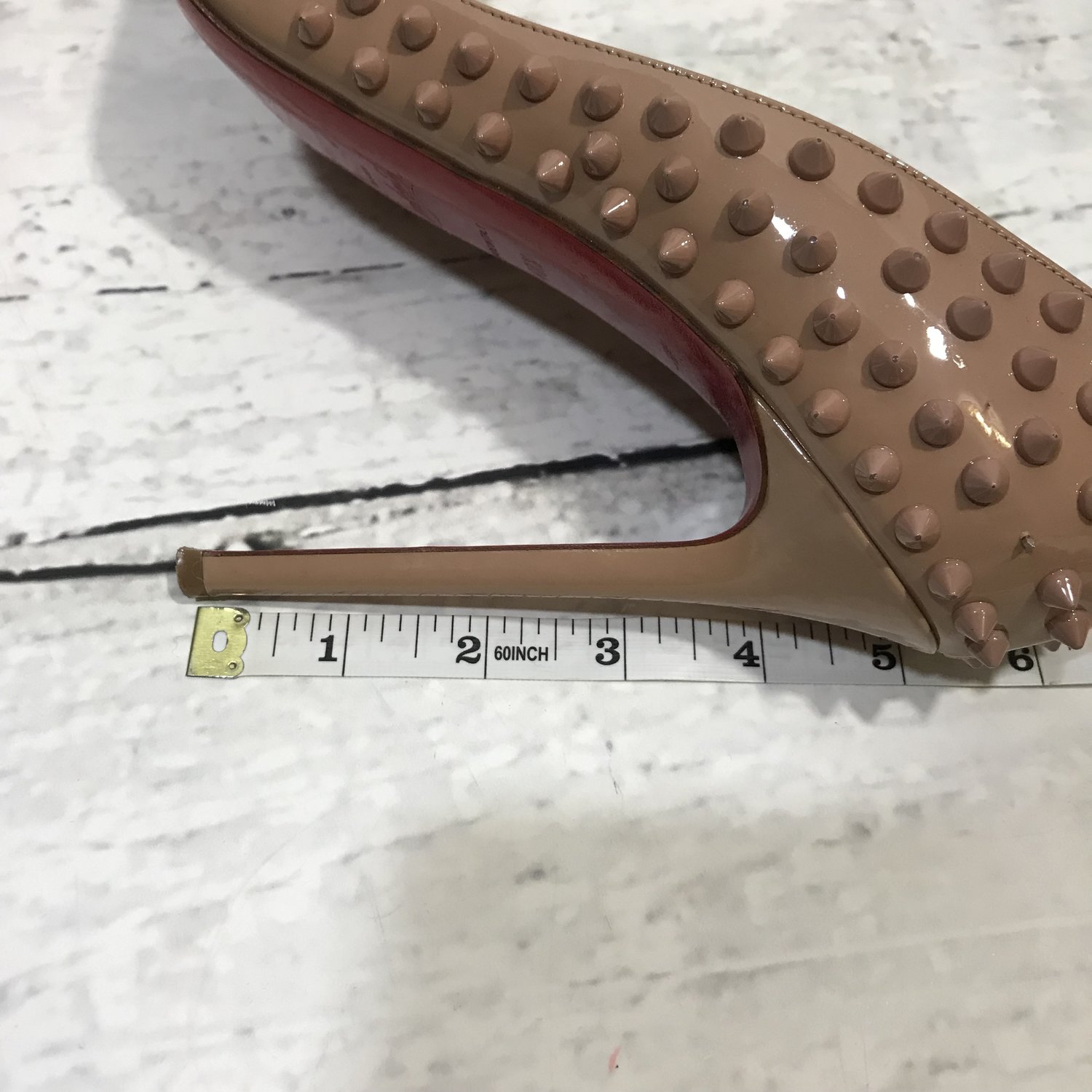 Christian Louboutin Christian Louboutin Pigalle Spikes (€970) found on  Polyvo…  Louboutin high heels, Christian louboutin outlet, Christian  louboutin wedding shoes
