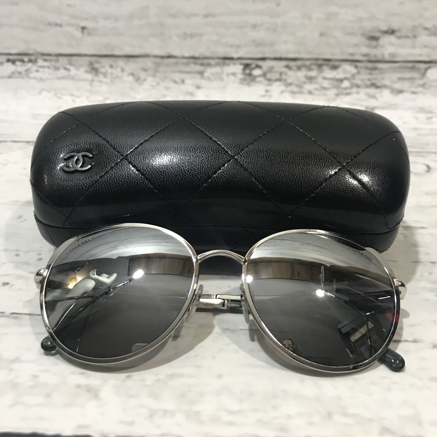 Chanel mirror sunglasses — REBOUND JUNKIE