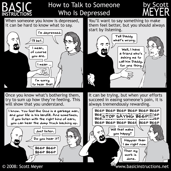 how to talk to someone when they are depressed