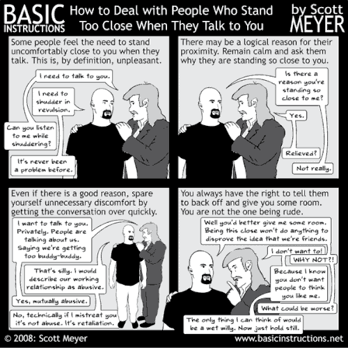 How to Deal with People Who Stand Too Close When They Talk to You