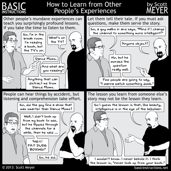 Learning From Others. Examples How to Learn from Other People's Experiences — Basic Instructions