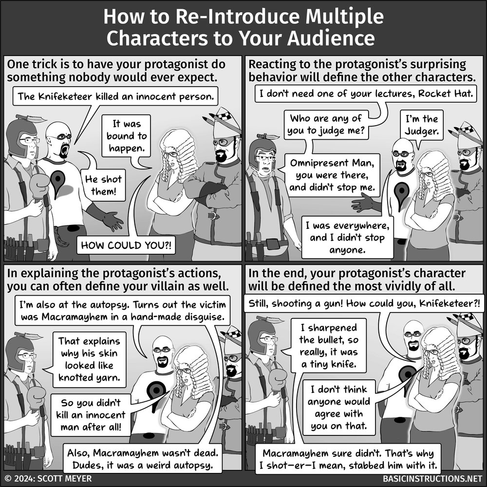 How to Re-Introduce Multiple Characters to Your Audience — Basic ...