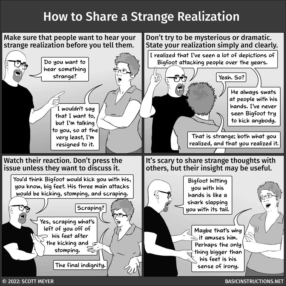 how-to-share-a-strange-realization-basic-instructions