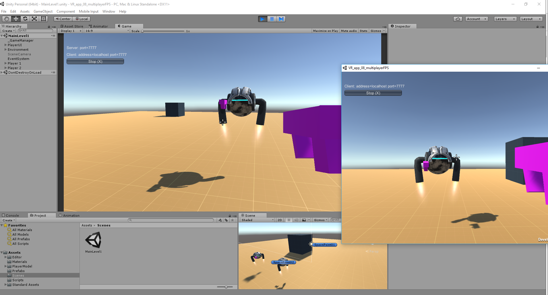 Networked Physics-Based FPS